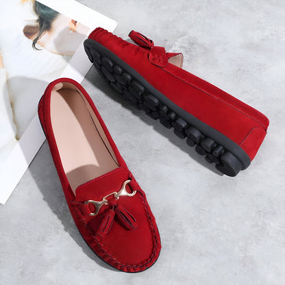 Mocassins Daim Femme Décontractés - Édition Luxe