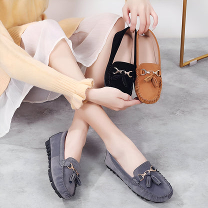 Mocassins Daim Femme Décontractés - Édition Luxe