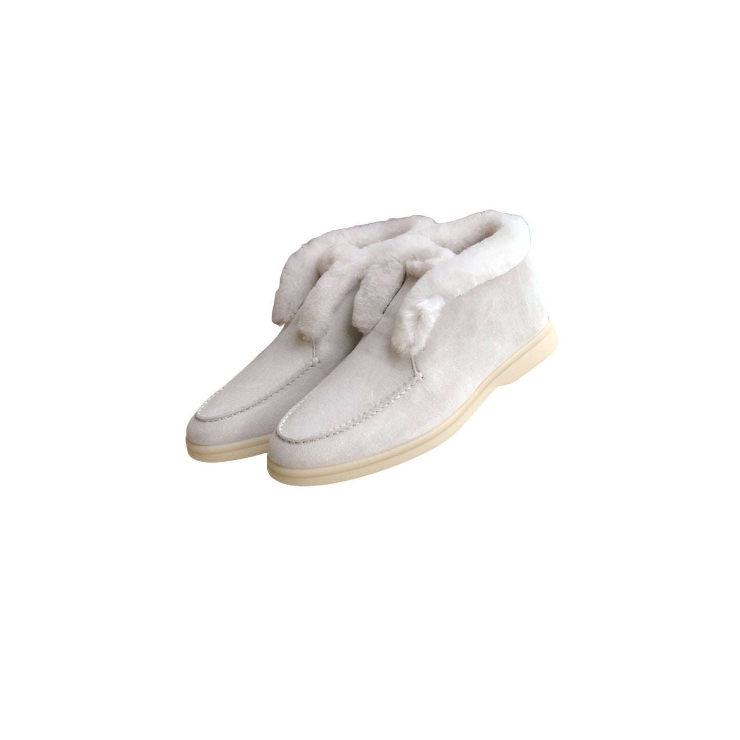 Eclat Mocassins Fourrés Simili Daim Femme pour l'Hiver