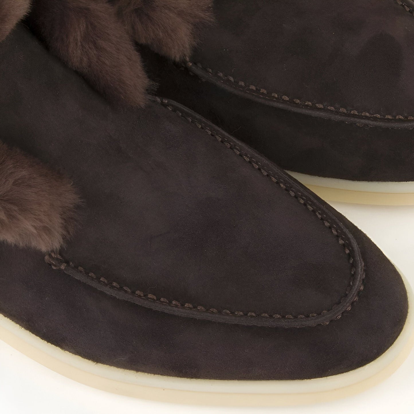 Eclat Mocassins Fourrés Simili Daim Femme pour l'Hiver