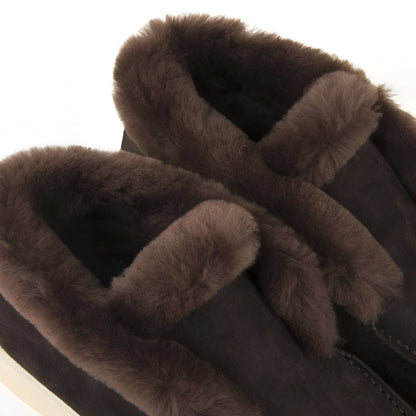 Eclat Mocassins Fourrés Simili Daim Femme pour l'Hiver