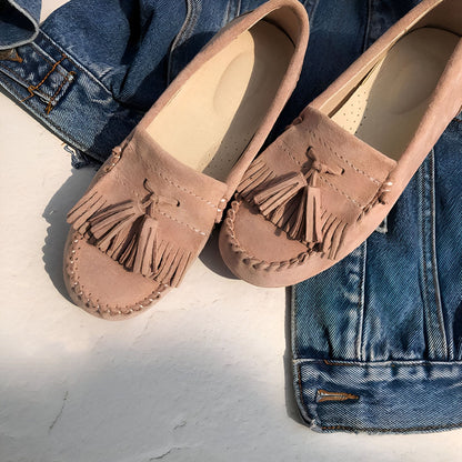 InkaWear Mocassins Daim Indien à Glands Confortables