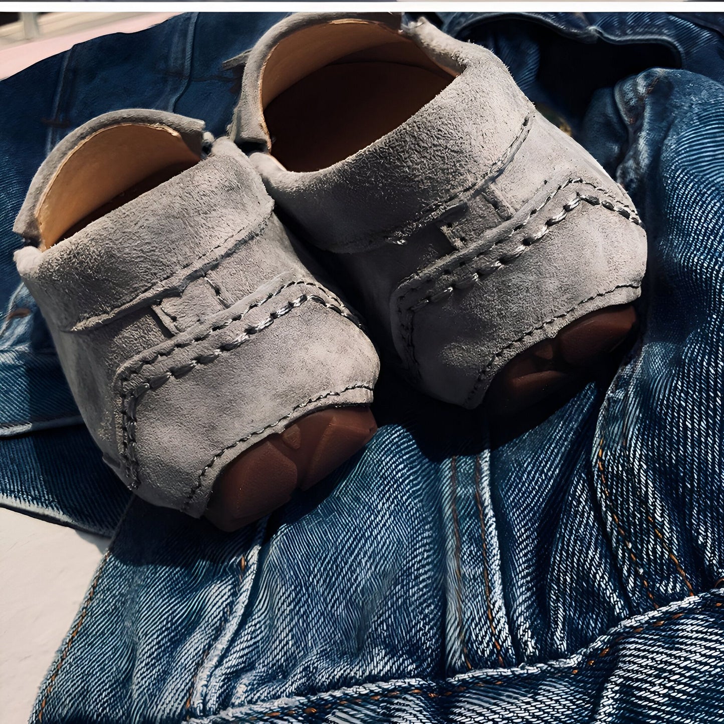 InkaWear Mocassins Daim Indien à Glands Confortables