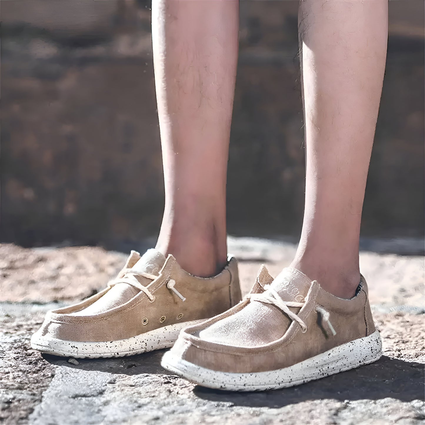 Luxe Mocassins Homme Denim Confort Respirant
