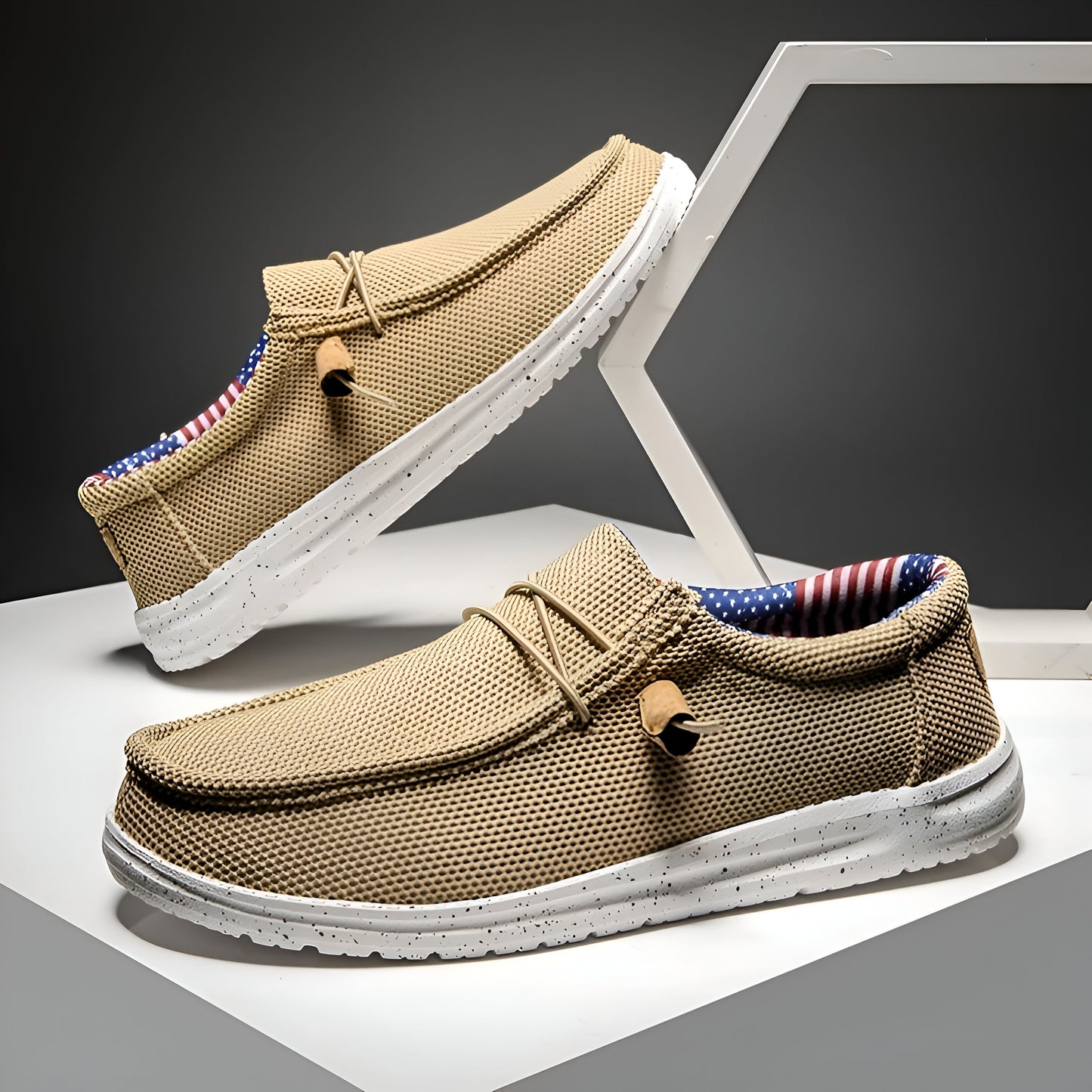 ZenWalk Mocassins toile respirante homme