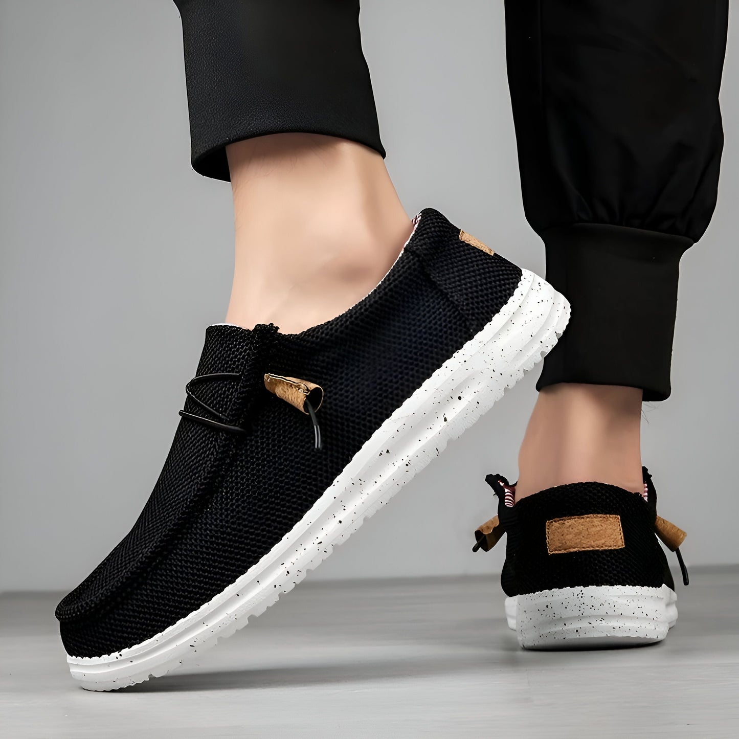 ZenWalk Mocassins toile respirante homme