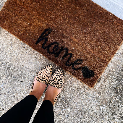 Luxora Mocassins Femme Pointus Cuir Vachette Léopard