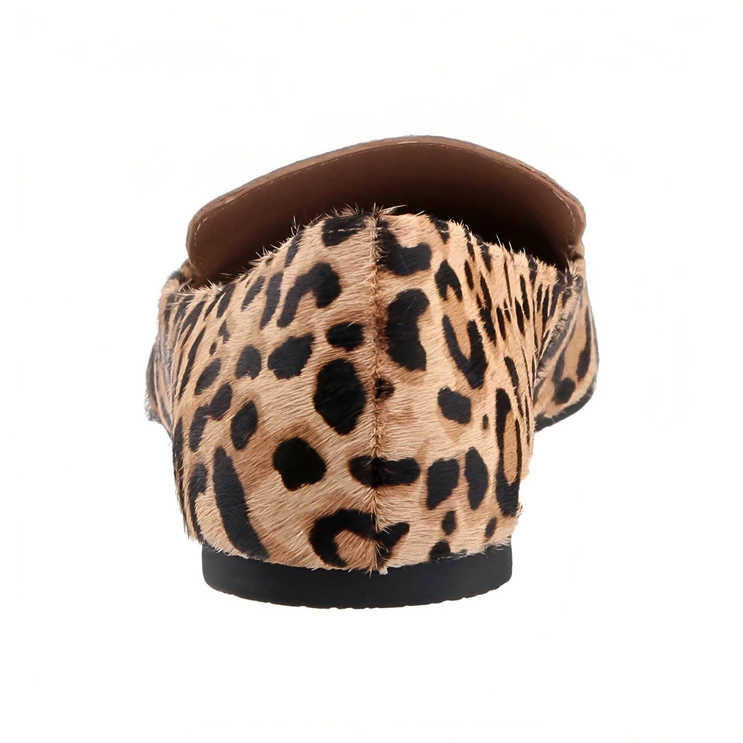 Luxora Mocassins Femme Pointus Cuir Vachette Léopard