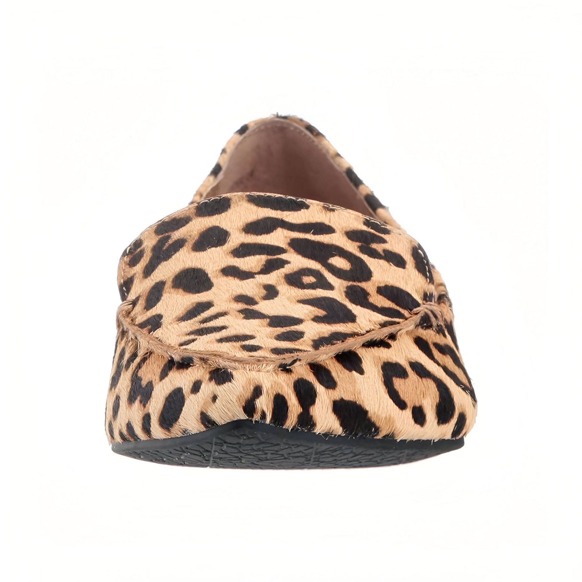 Luxora Mocassins Femme Pointus Cuir Vachette Léopard