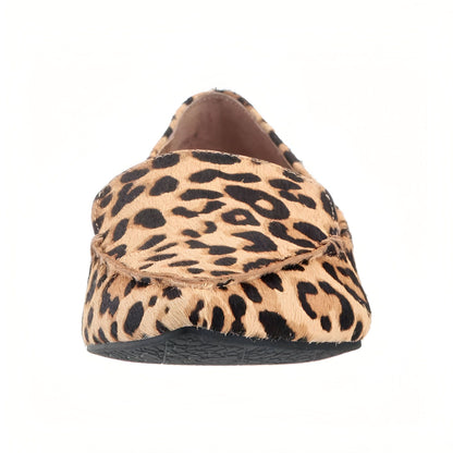 Luxora Mocassins Femme Pointus Cuir Vachette Léopard