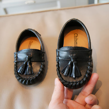 NaturaKids Mocassins enfant cuir végan à glands