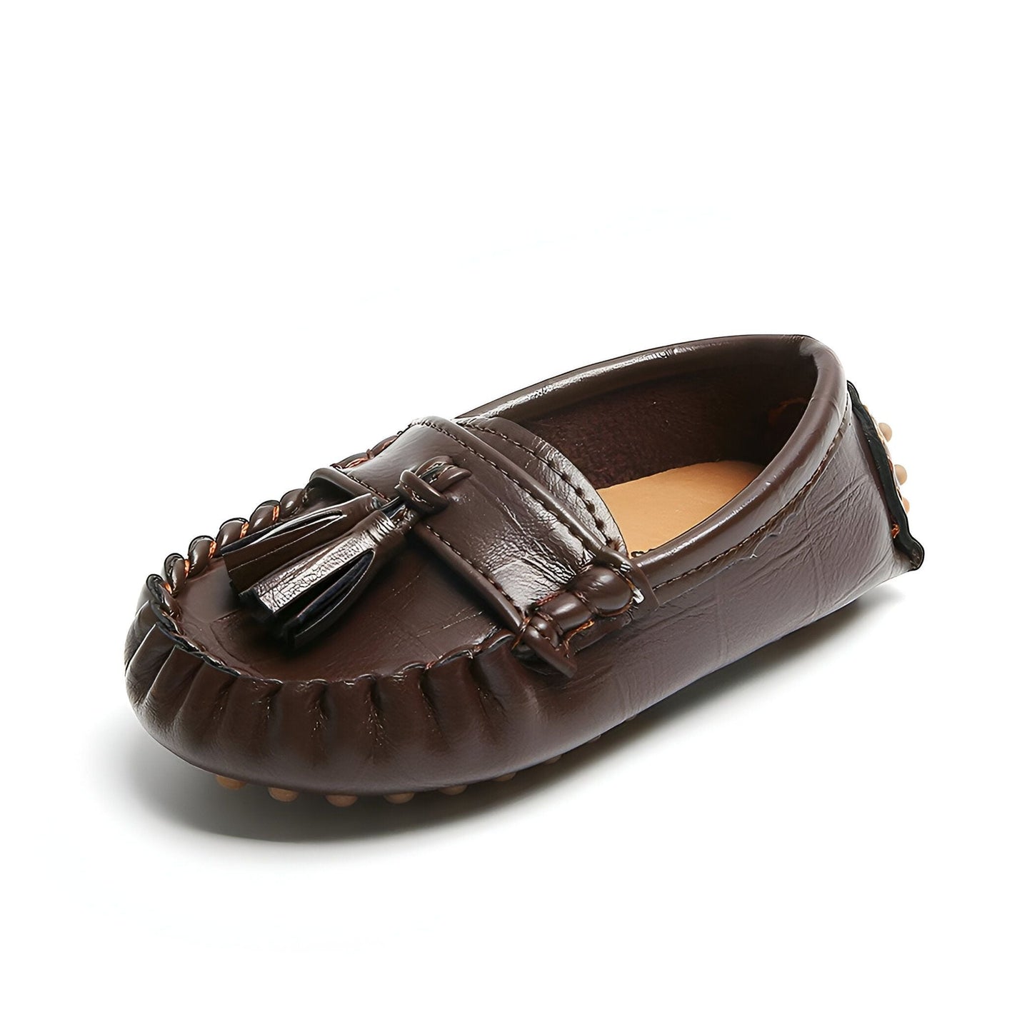 NaturaKids Mocassins enfant cuir végan à glands
