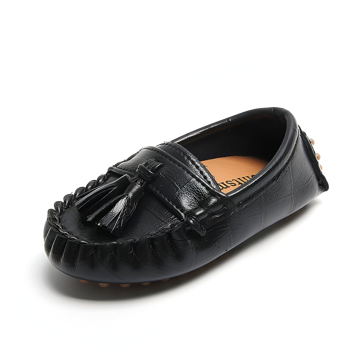 NaturaKids Mocassins enfant cuir végan à glands