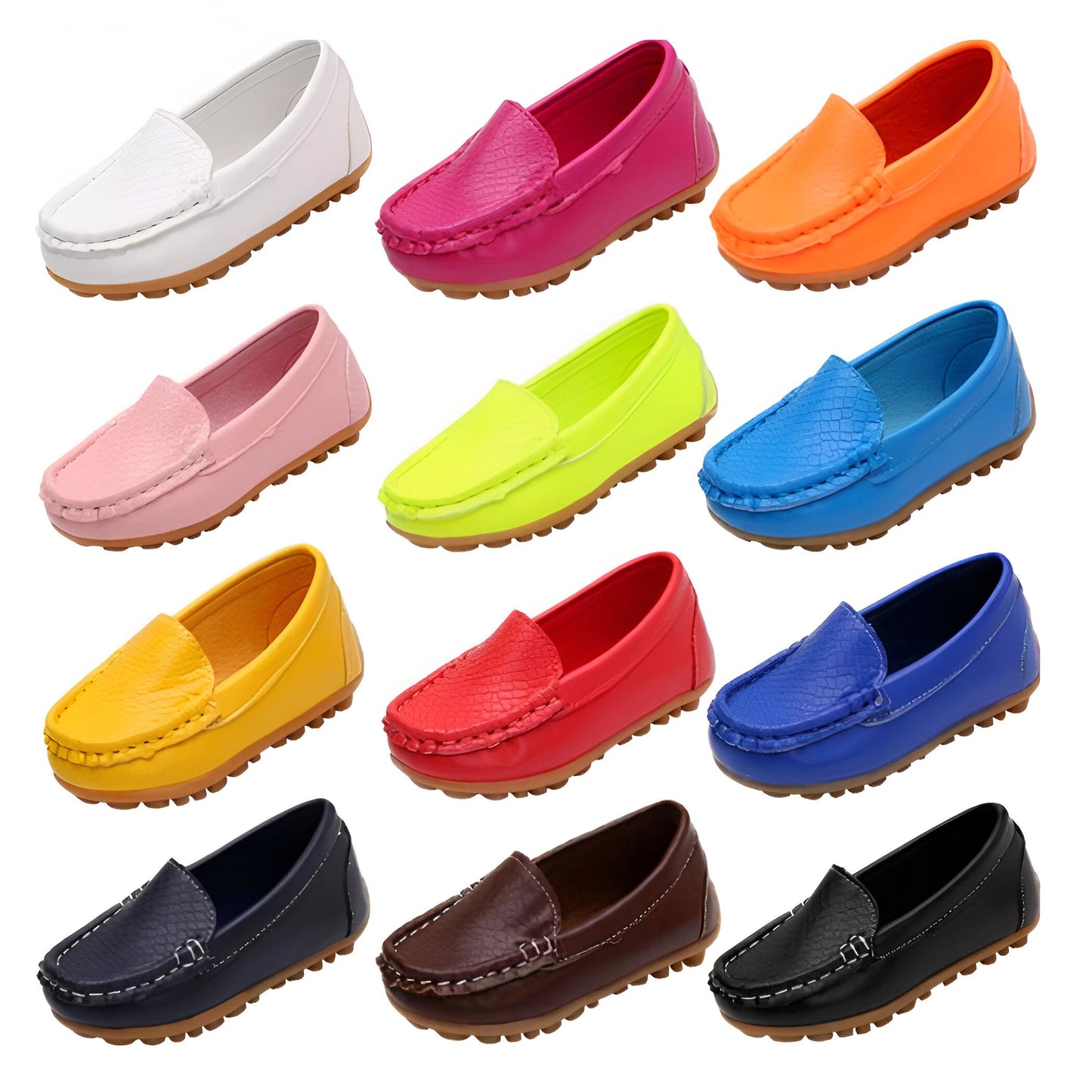 EcoKids Mocassins enfant - cuir végan souple et confort