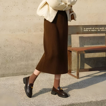 Mocassins Femme - Plateforme Fleur Métallique Élégants