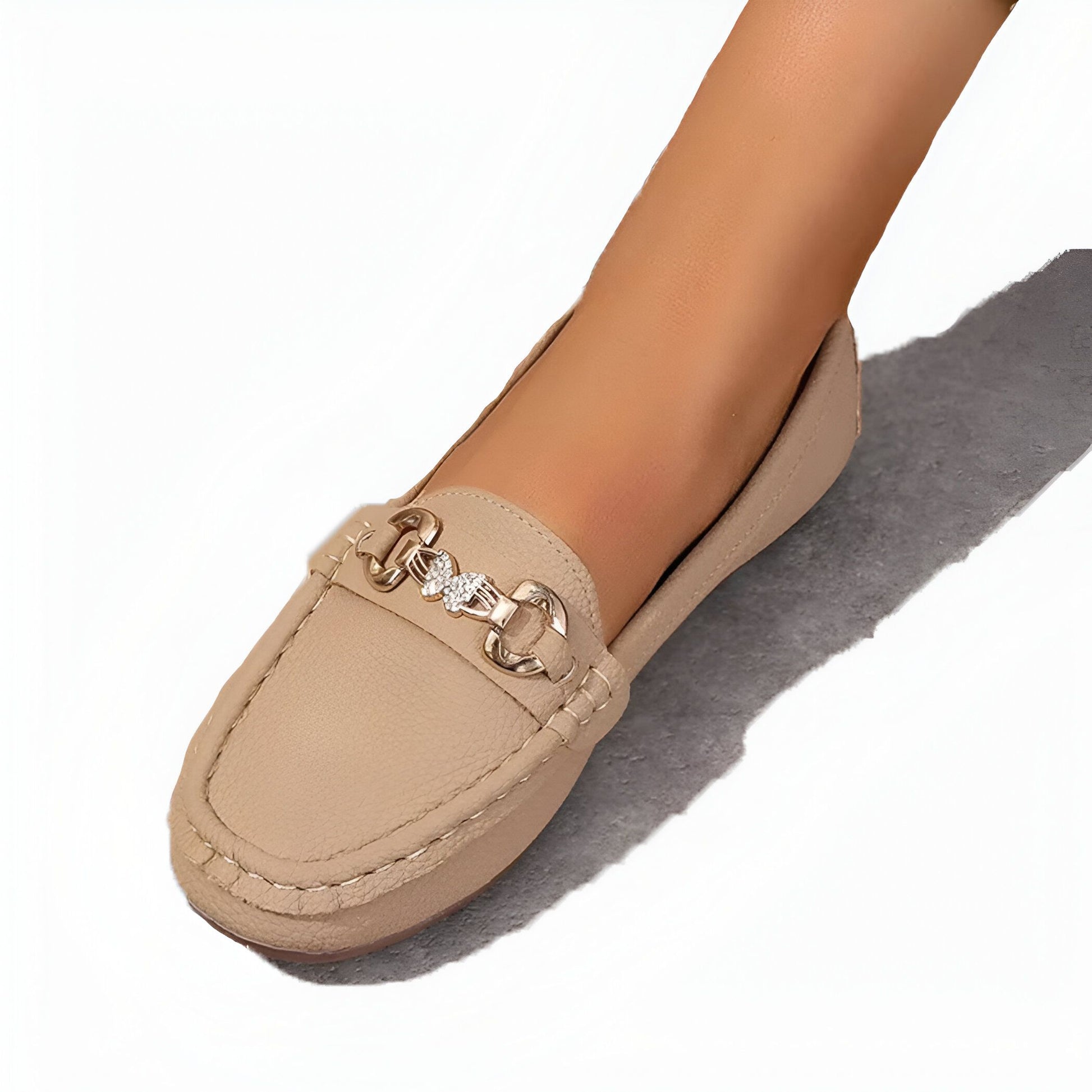 Luxora Mocassins Femme Chaîne & Strass Élégants