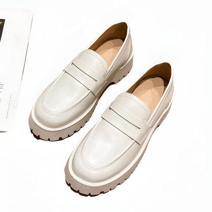 VivaMoc Mocassins Femme Cuir Végan Plateforme