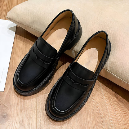 VivaMoc Mocassins Femme Cuir Végan Plateforme