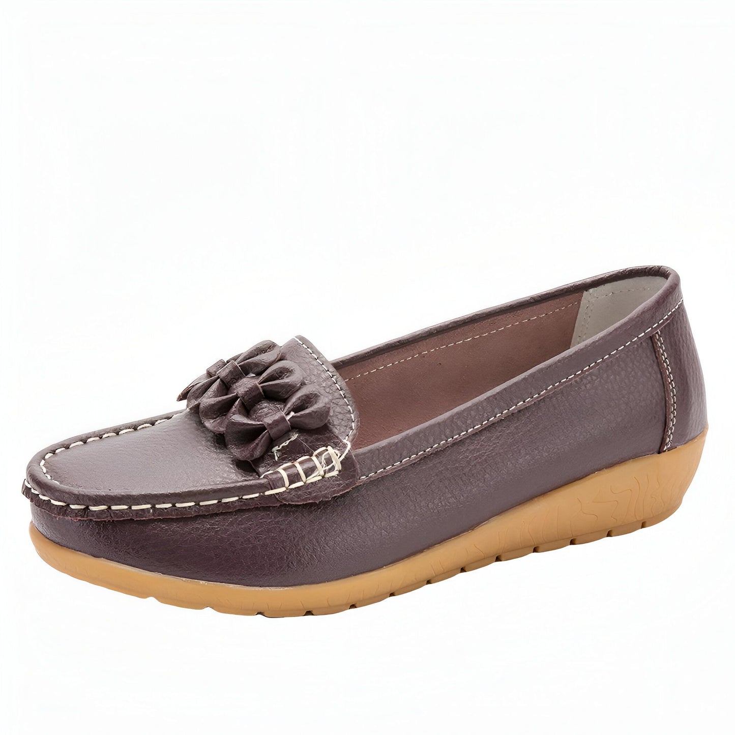 Nova Mocassins femme cuir végan semelle épaisse confort