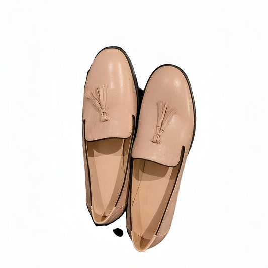 Lux Mocassins Cuir Véritable Femme Glands Bout Rond