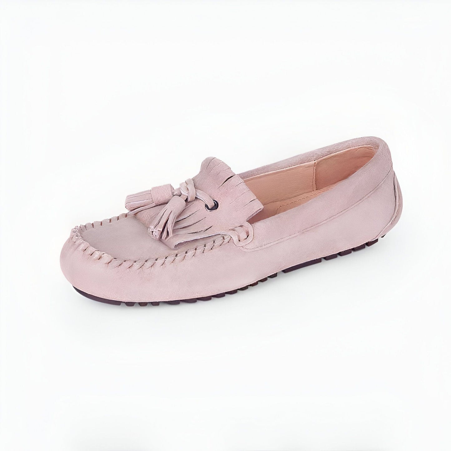 Édition Luxe Mocassins daim femme avec franges