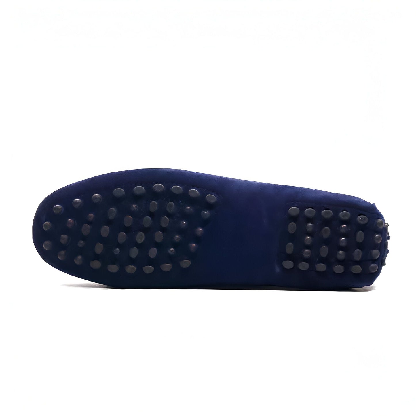 Mocassins Daim Véritable — Chaîne Dorée Femme Glands