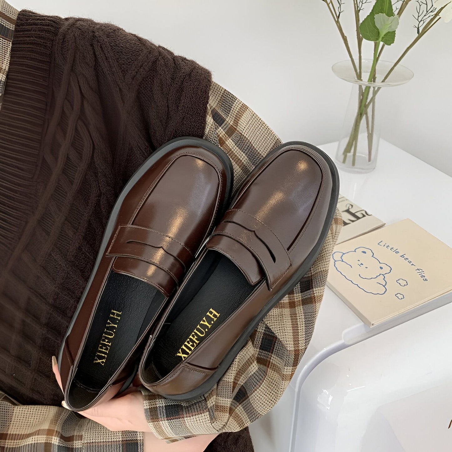 Luxe Mocassins Femme Cuir Véritable Classiques Raffinés
