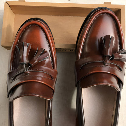 Luxe Mocassins femme cuir talon 5cm semelle rembourrée