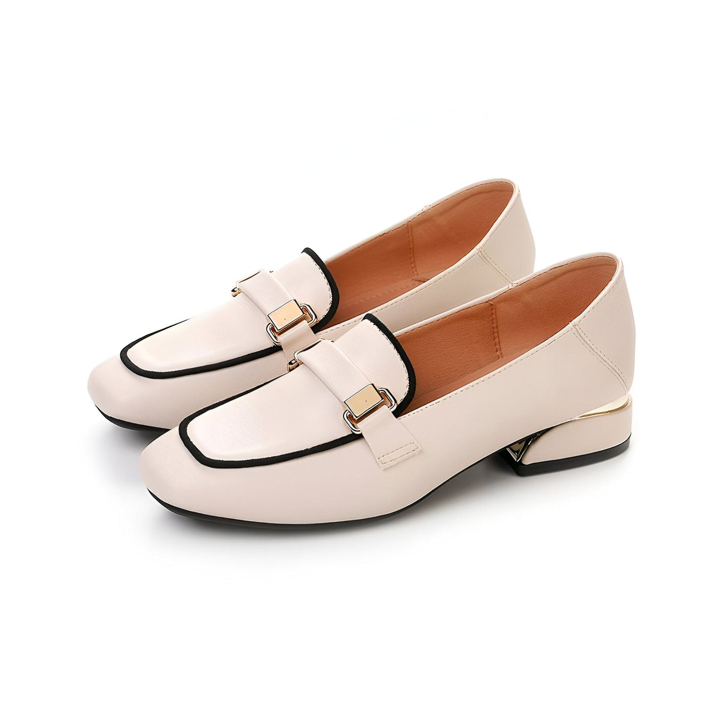 Zen Mocassins Femme Cuir Synthétique Talon Carré