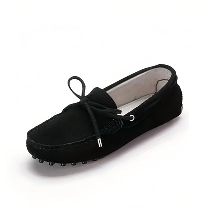 Mocassins Daim Souple Confortables Antidérapants Femme