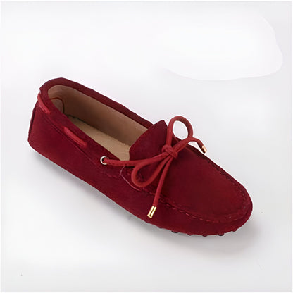Mocassins Daim Souple Confortables Antidérapants Femme