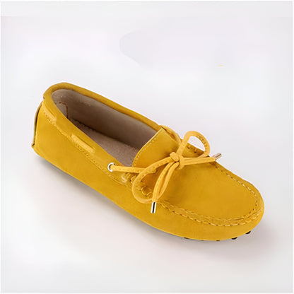 Mocassins Daim Souple Confortables Antidérapants Femme