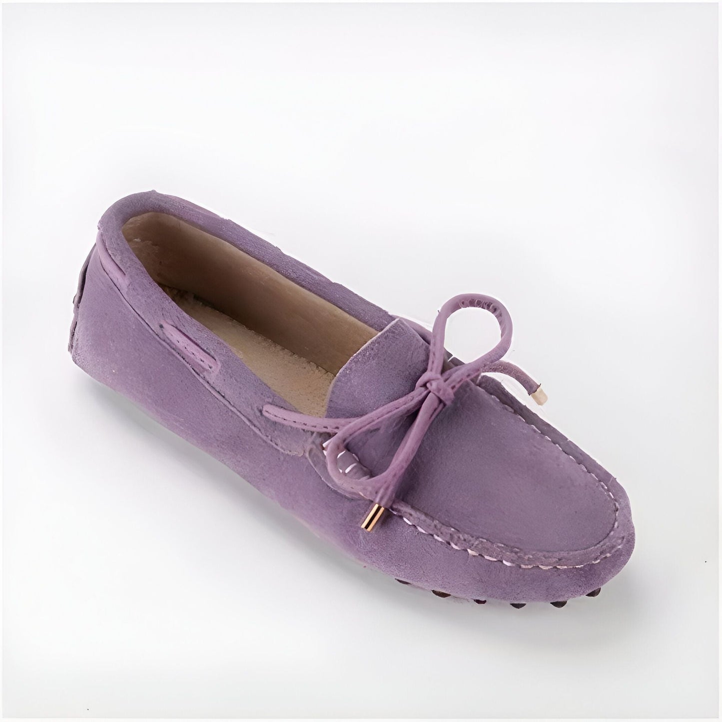 Mocassins Daim Souple Confortables Antidérapants Femme