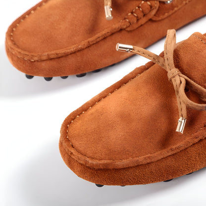 Néo Mocassins Daim Souple Femme Confortable Intemporel