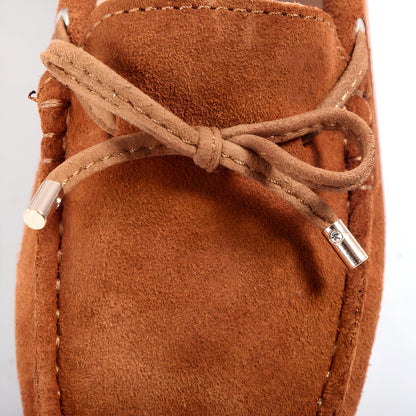 Néo Mocassins Daim Souple Femme Confortable Intemporel