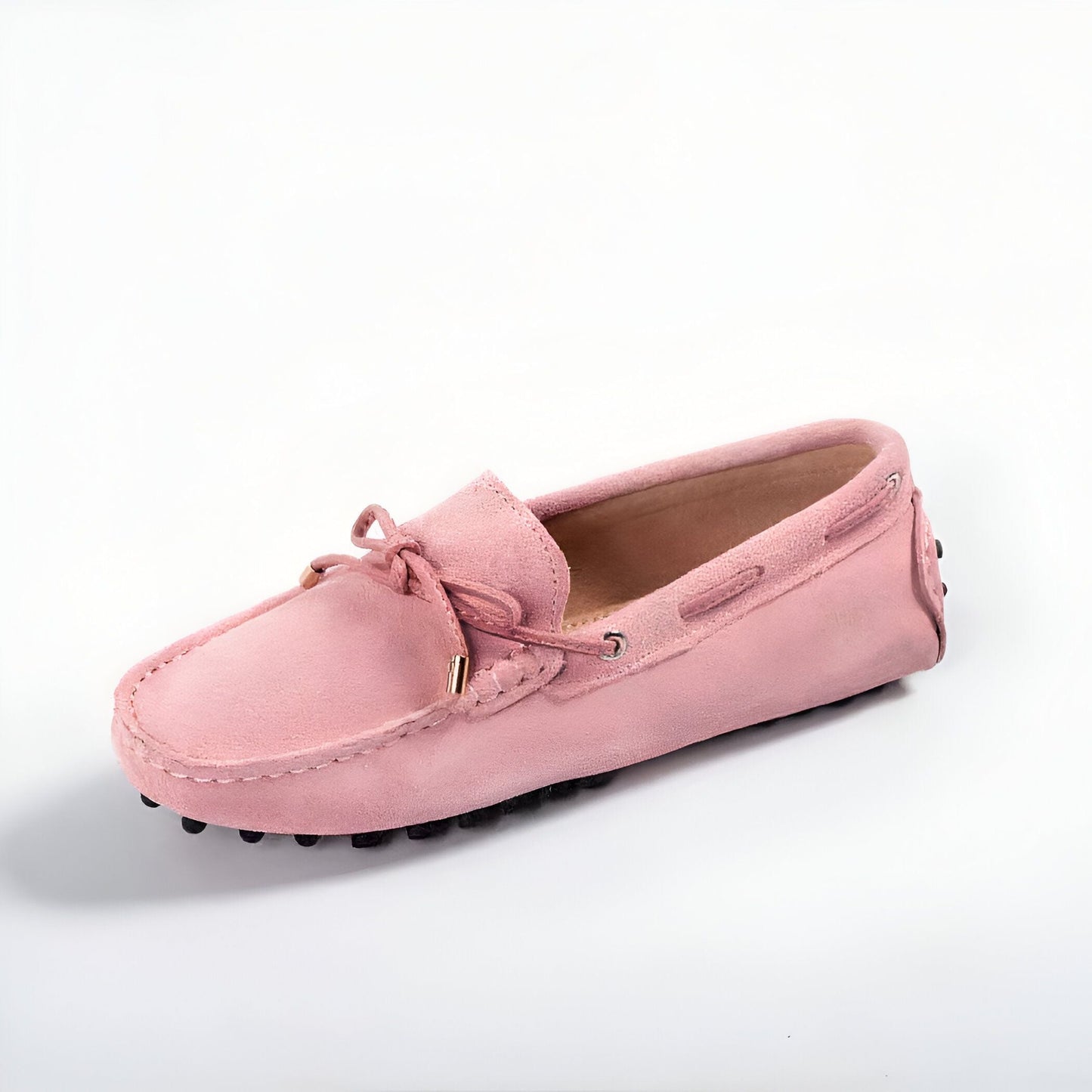 Néo Mocassins Daim Souple Femme Confortable Intemporel