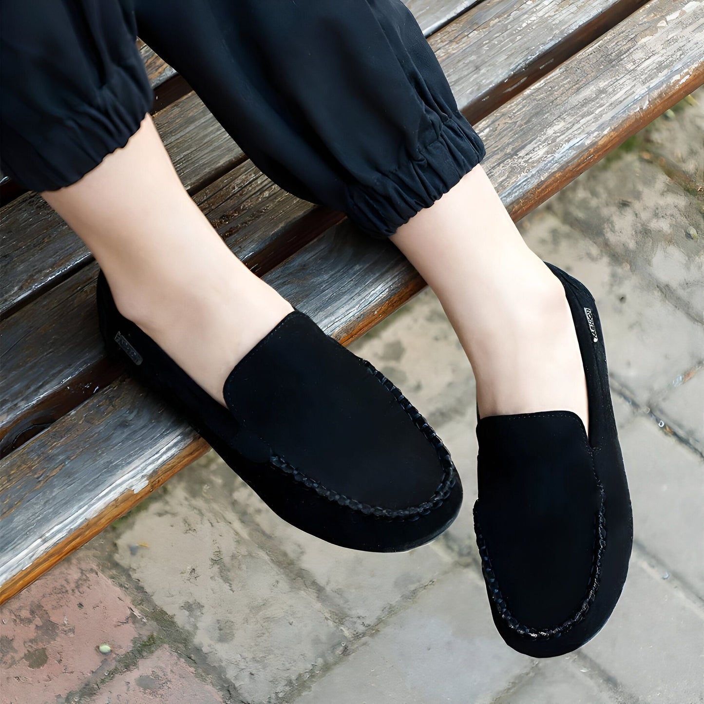 Luxia Mocassins velours doux pour femme