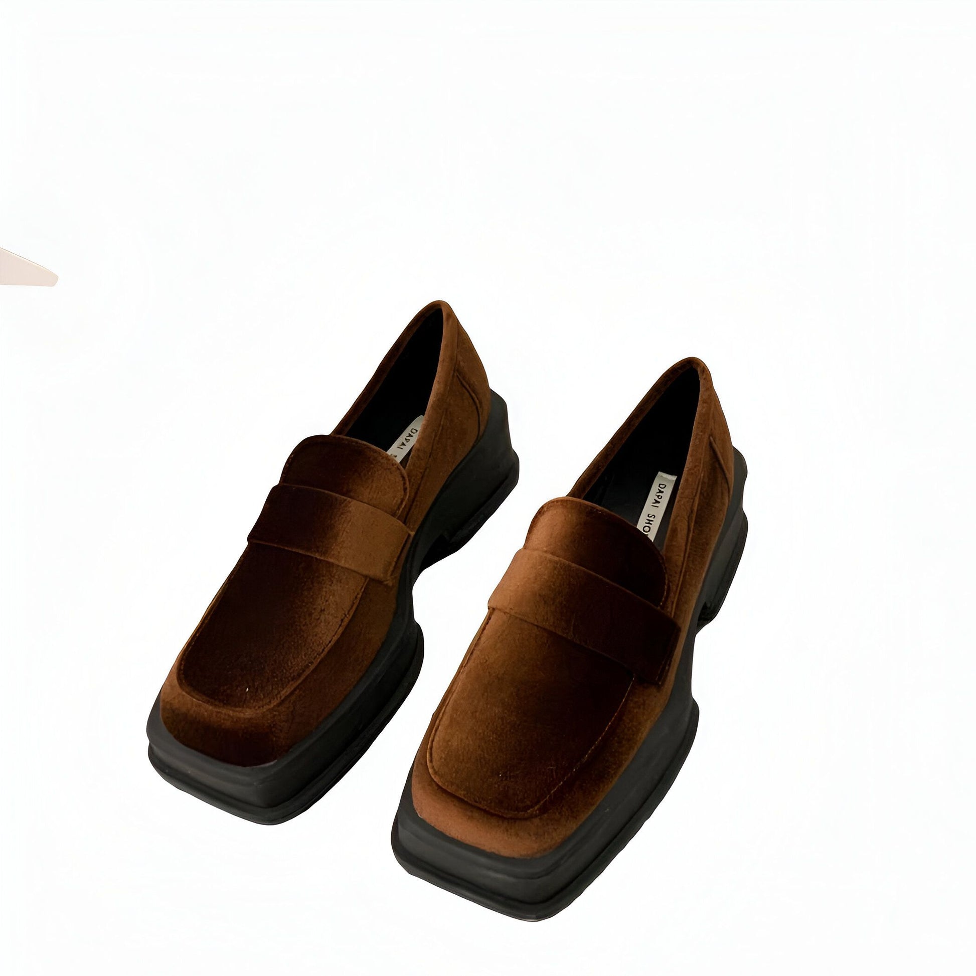 Nova Mocassins Femme Velours Synthétique 5cm Moderne