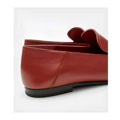 Luxora Mocassins Cuir Véritable Boucle Dorée Élégants