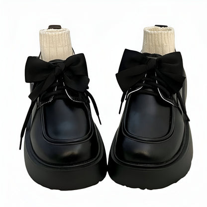 Élan Mocassins Femme Nœud Papillon Semelle Vernie