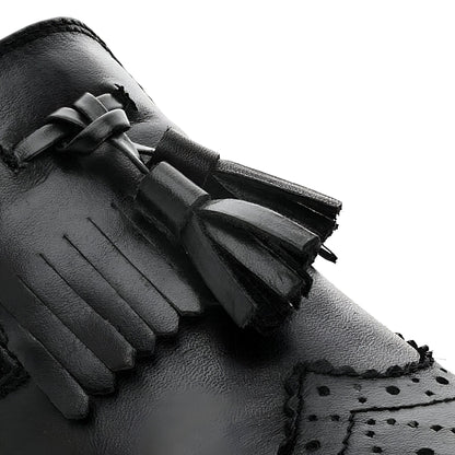Mocassins femme noirs à glands | BrandÉthique végan