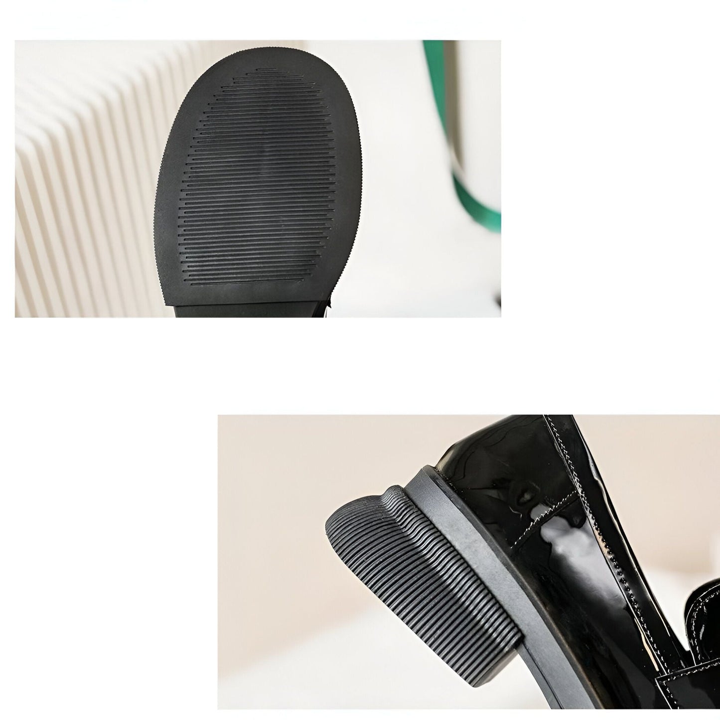 Vivo Mocassins Femme Noirs Vernis Synthétique Élégants