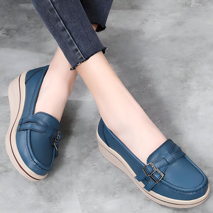 Mocassins Femme Luxe Semelle Épaisse Élégants