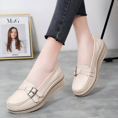 Mocassins Femme Luxe Semelle Épaisse Élégants