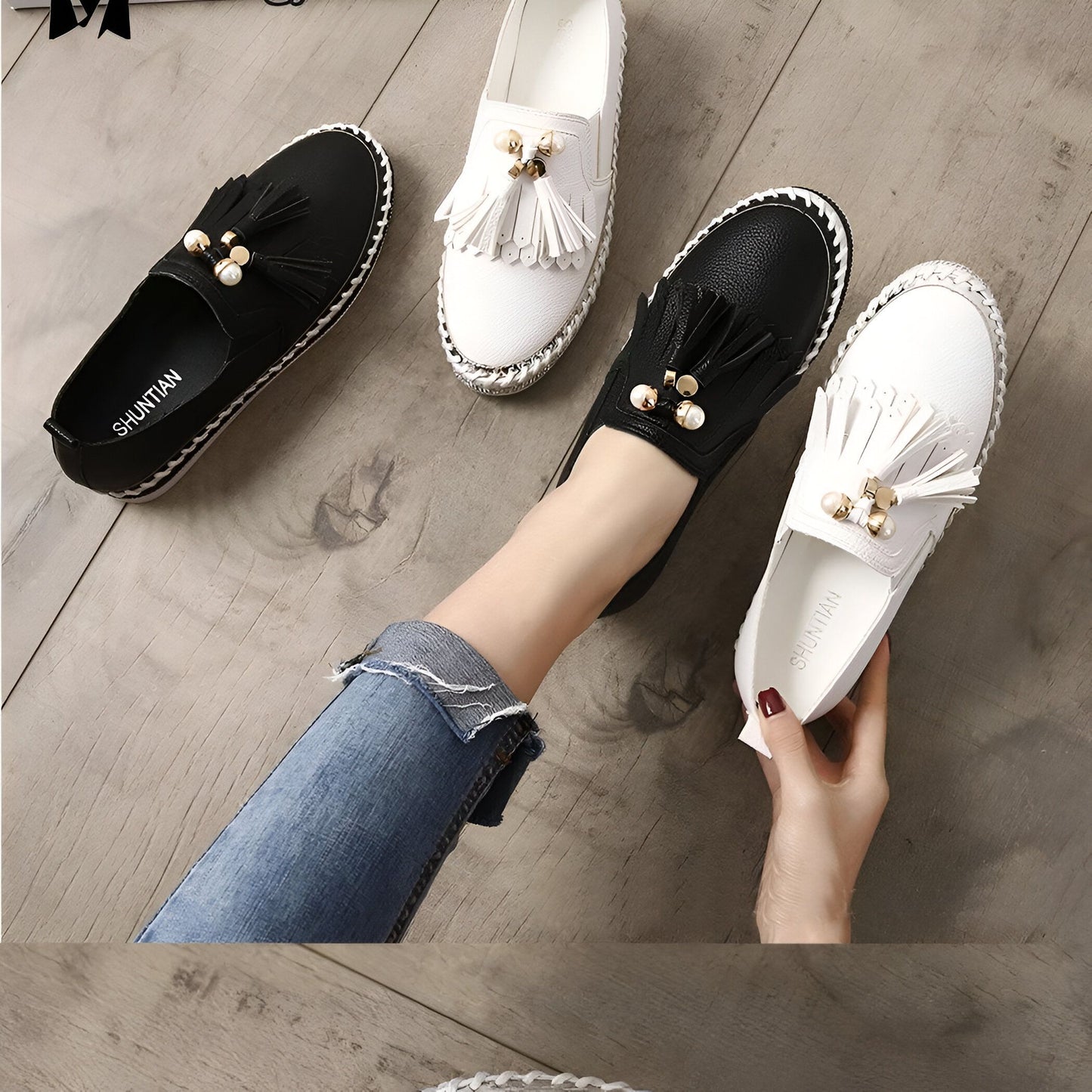 NovaWalk Mocassins Femme Souples & Élégants à Glands