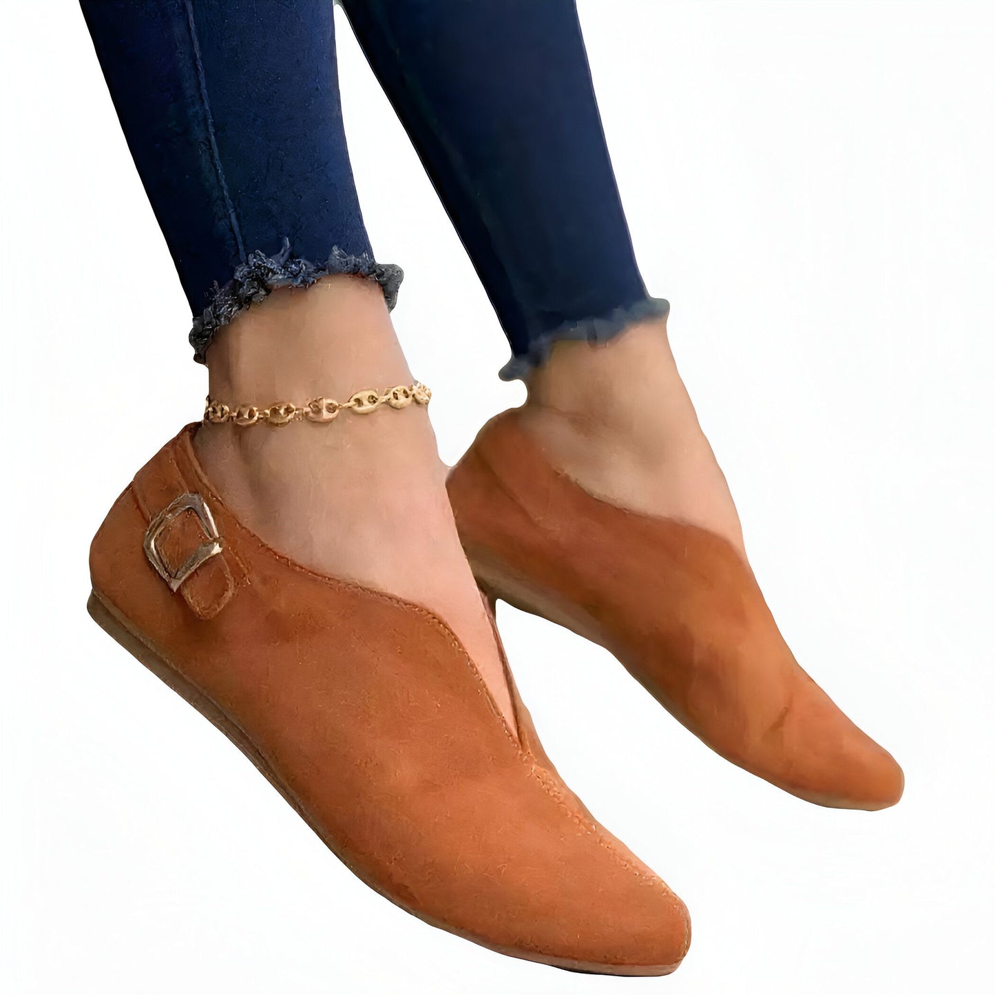 Nova Mocassins Daim Synthétique Été Sans Lacets