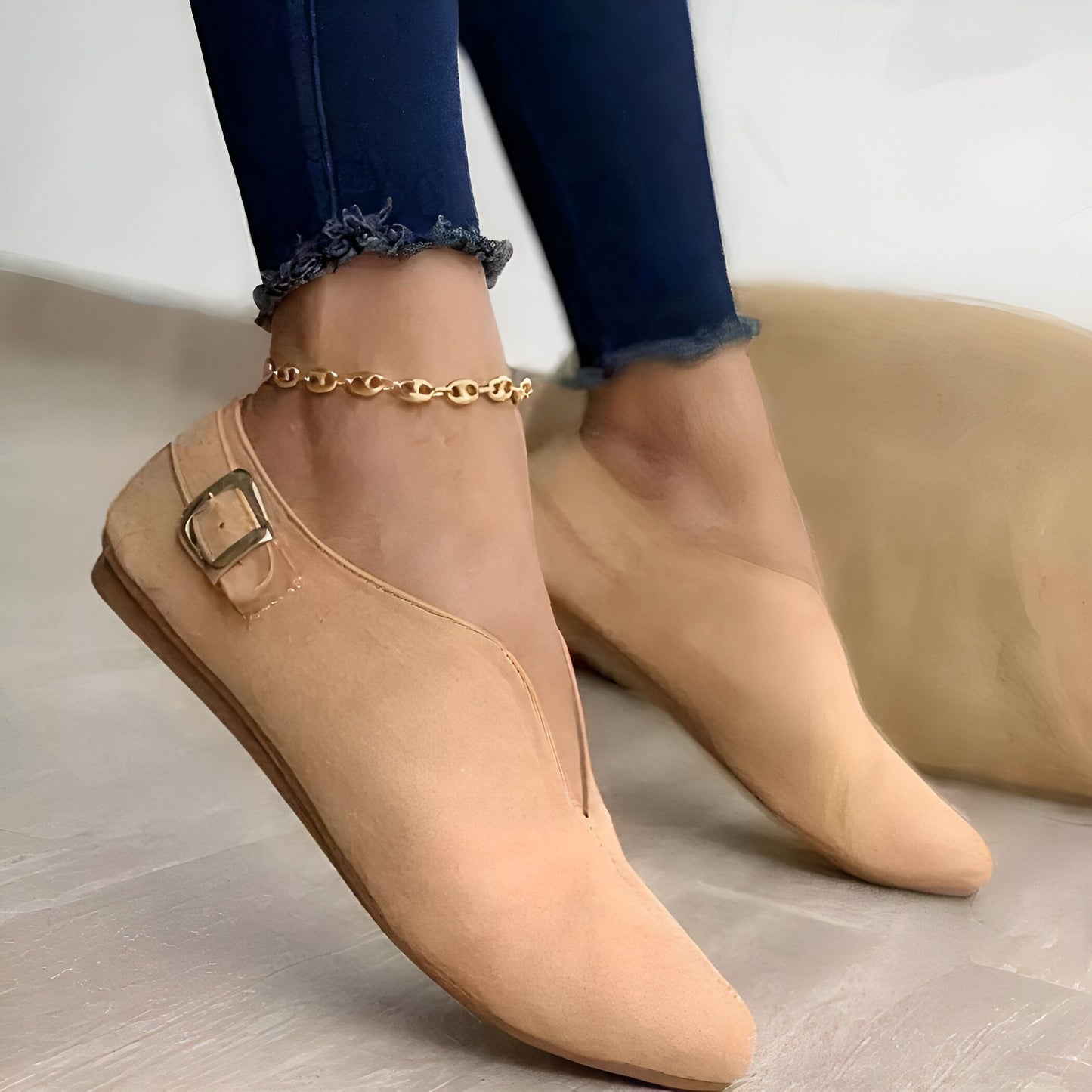 Nova Mocassins Daim Synthétique Été Sans Lacets