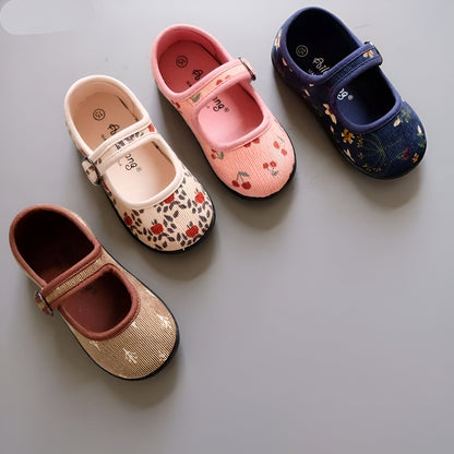 Mocassins Fille Velours Côtelé - Confortables