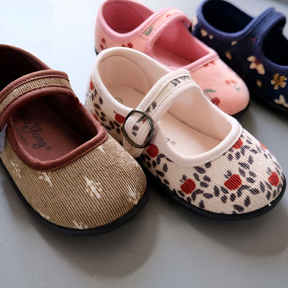 Mocassins Fille Velours Côtelé - Confortables