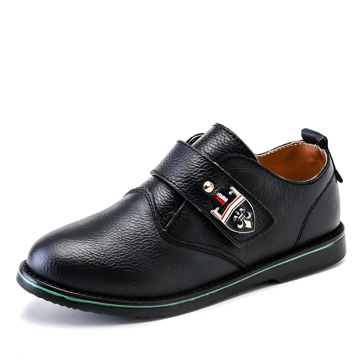 Mocassins Garçon Cuir Classique – Coutures Contrastées